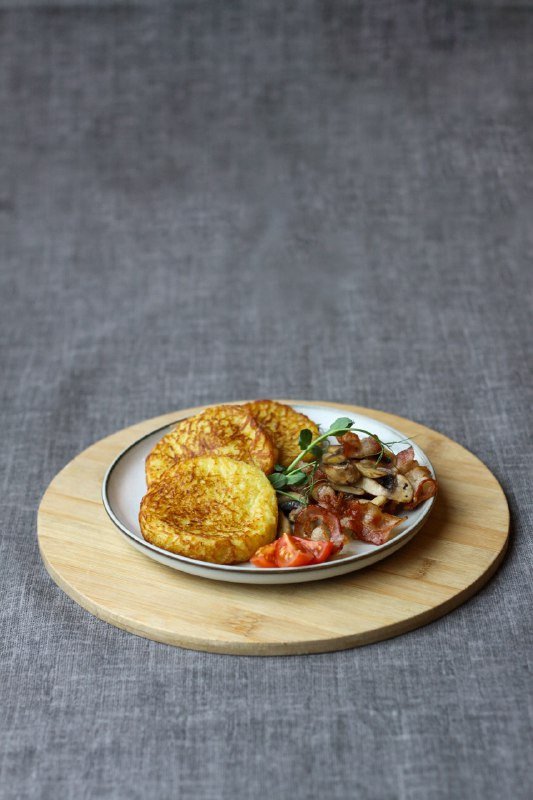 Драник/ бекон, грибы, 3 шт, 150/70 г