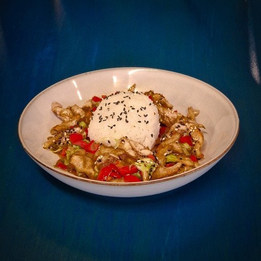 Свинина терияки с рисом, 160/120 г