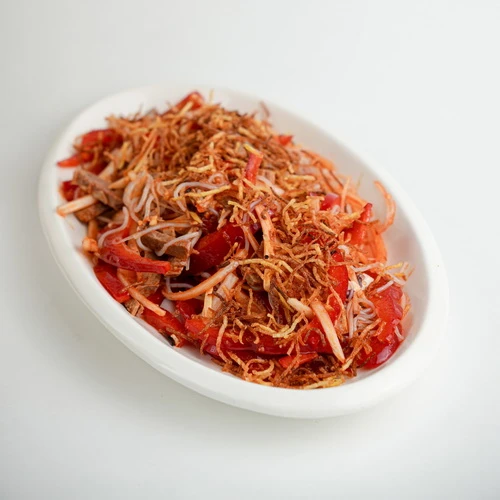 Салат из острой говядины с болгарским перцем