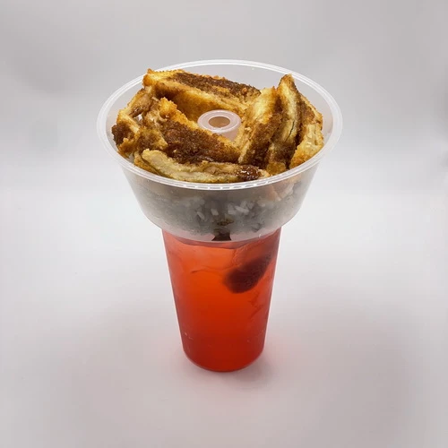 Курица в сухаряк с рисом