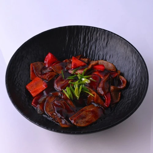 Язык с овощами 