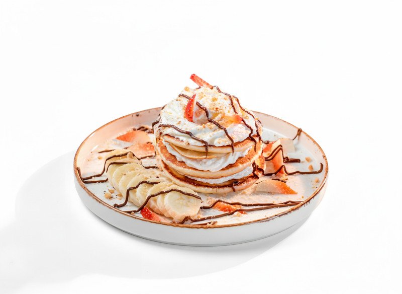 Панкейки со сливочным кремом