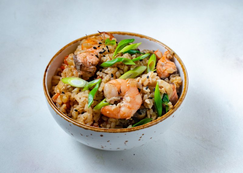 Тяхан с морепродуктами