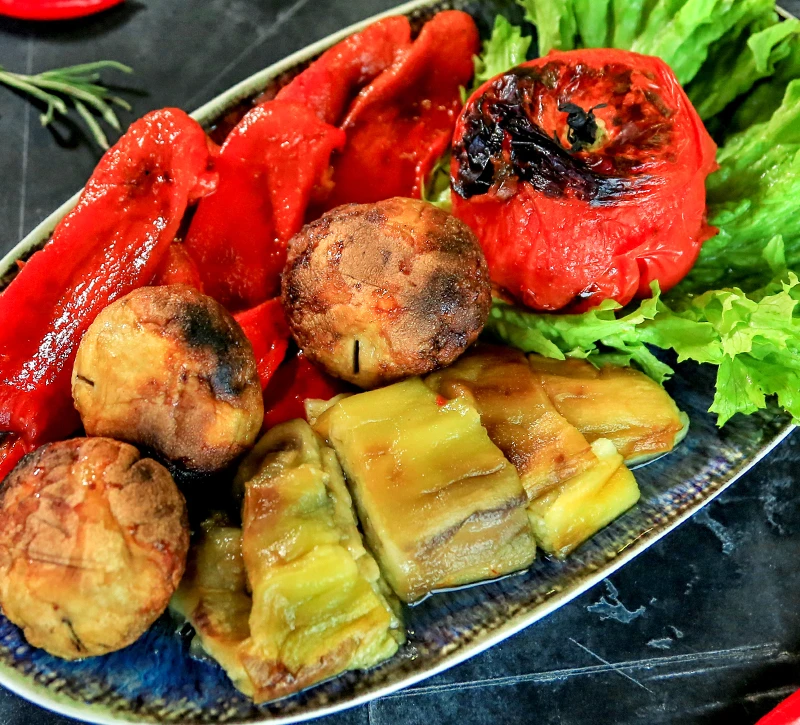 Овощи на углях