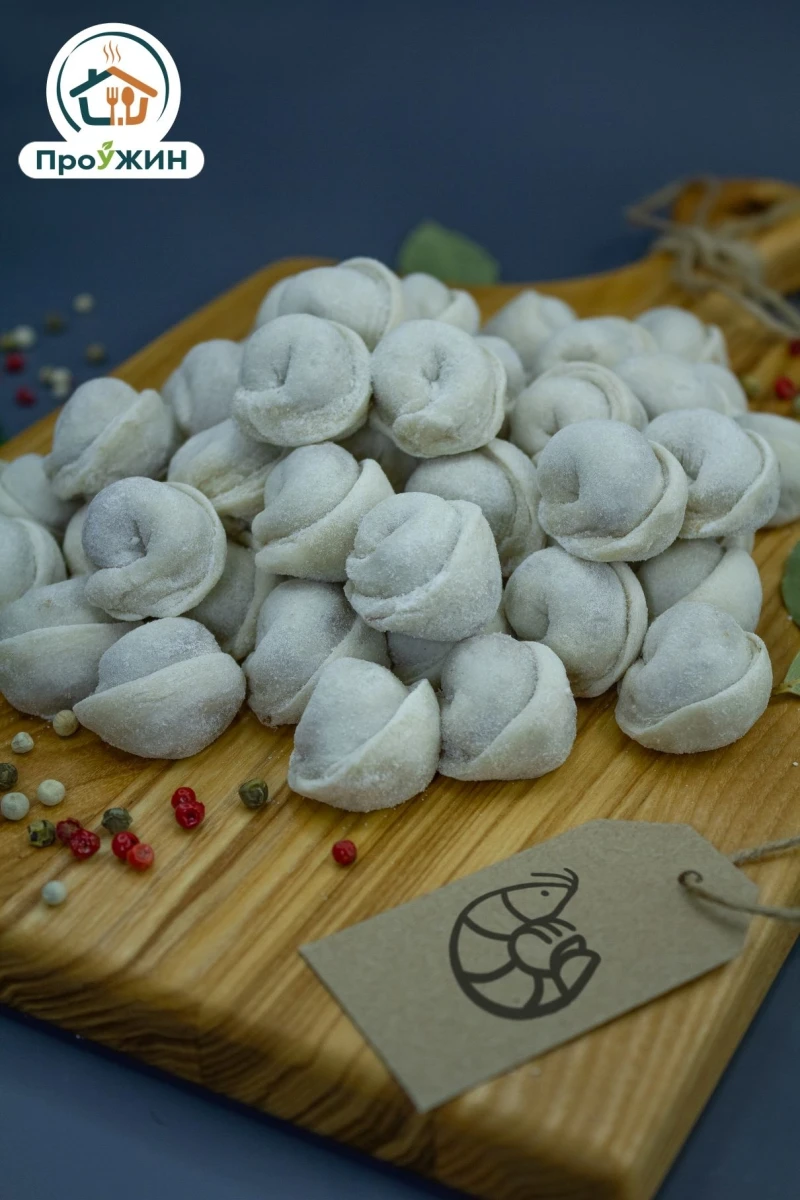 Пельмени с/м " Сливочная Креветка" ( креветка+сливочный сыр) 0,450кг.