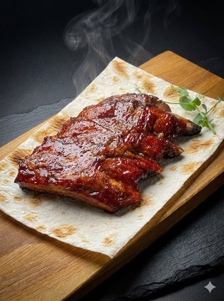 Ребра свиные в соусе BBQ Coca-cola