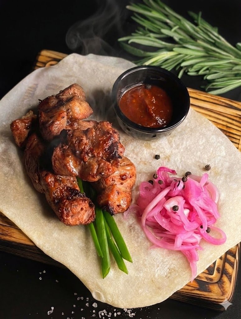 Шашлык из свиной шейки