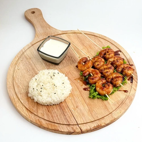 Шашлык из креветки