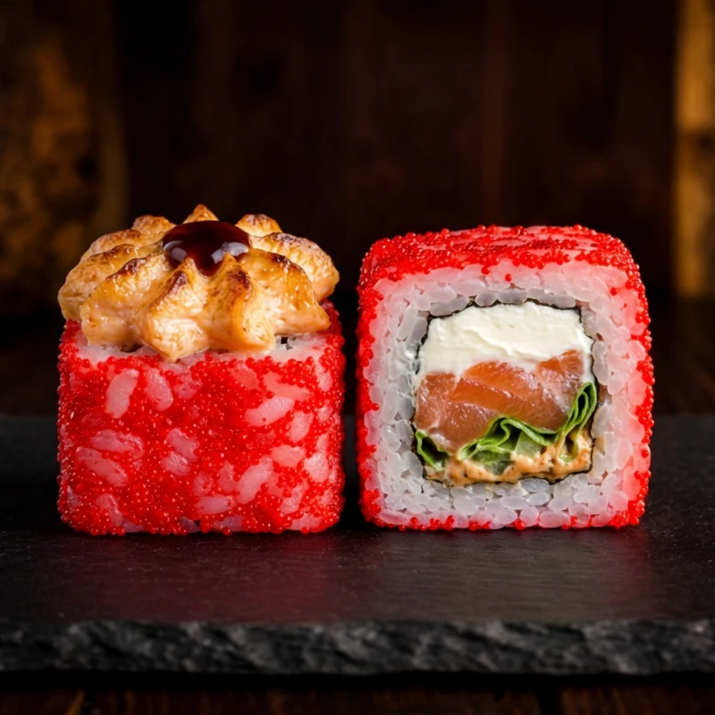 Запеченный с лососем