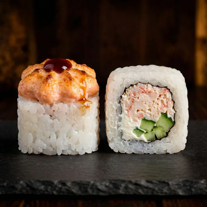 Запеченная Лава с крабом