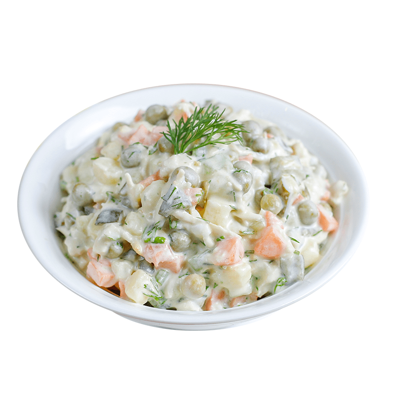 Оливье с ветчиной