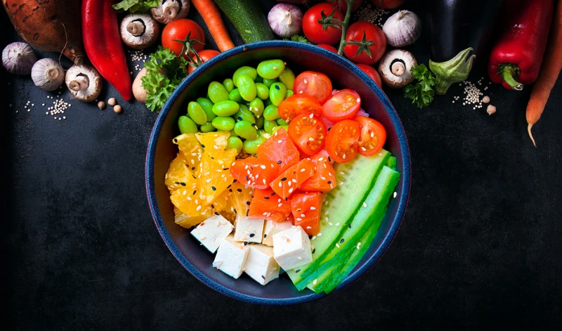 Поке с лососем