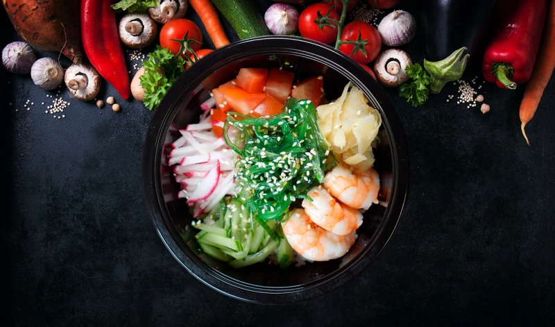 Поке с креветкой