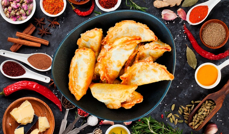 Гёдза с креветками, 6 шт.