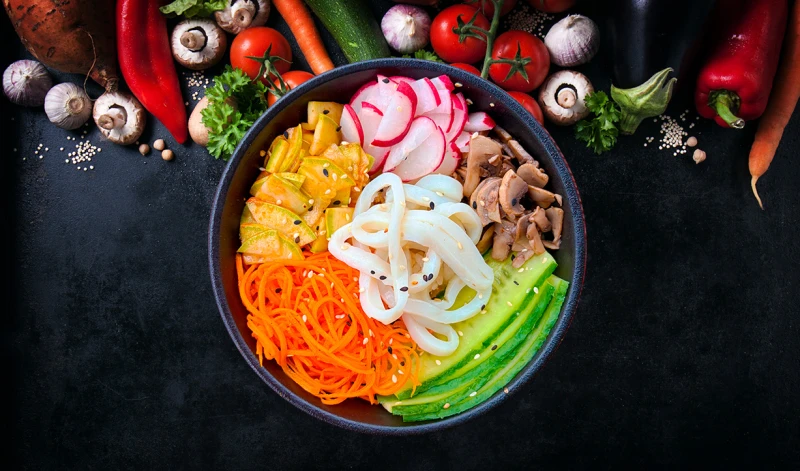 Боул с кальмарами