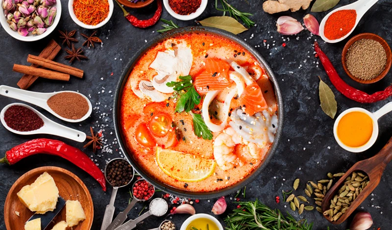 Том Ям с морепродуктами