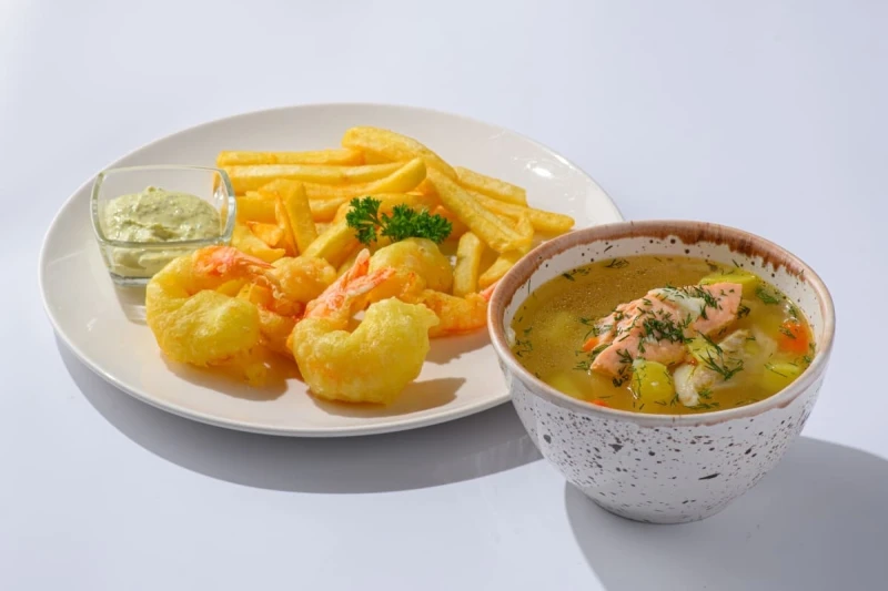 Креветка темпура ланч