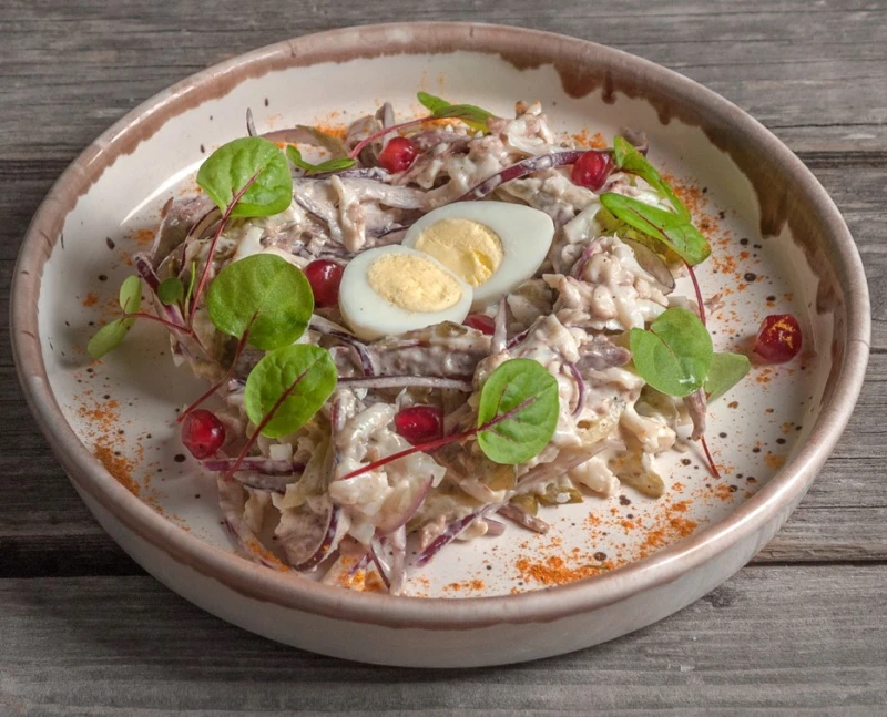 Салат "Гнездо перепелки"150гр 