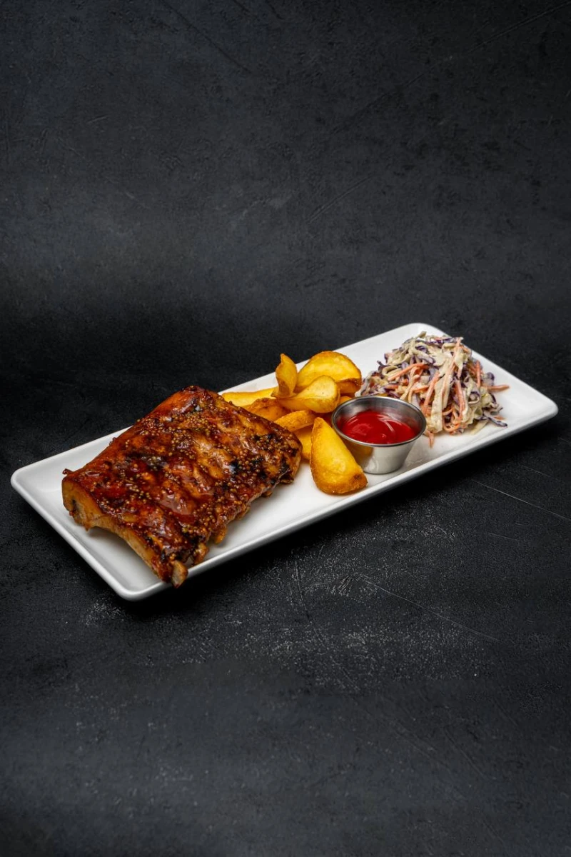 Свиные ребра медово-горчичные