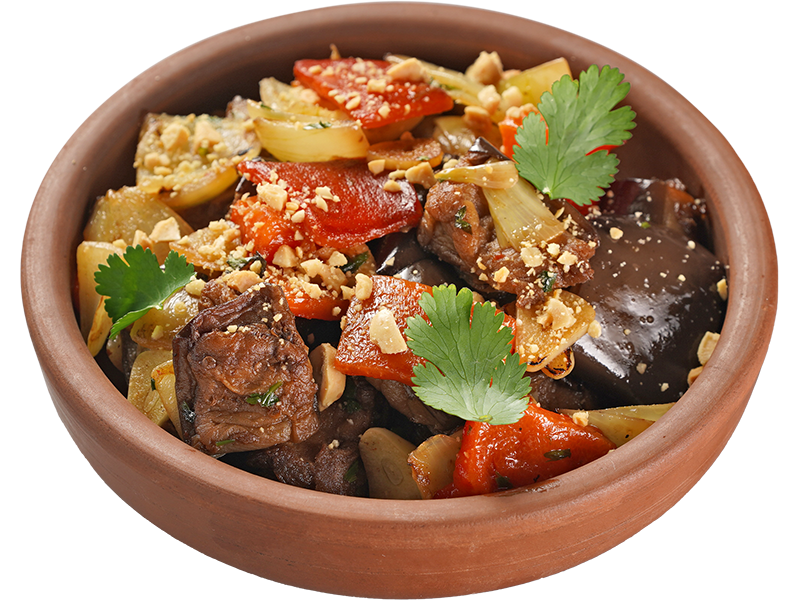 Овощной микс с арахисом