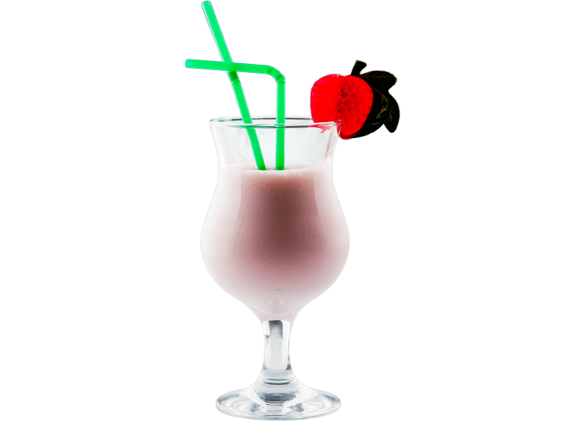 Молочный клубничный коктейль 