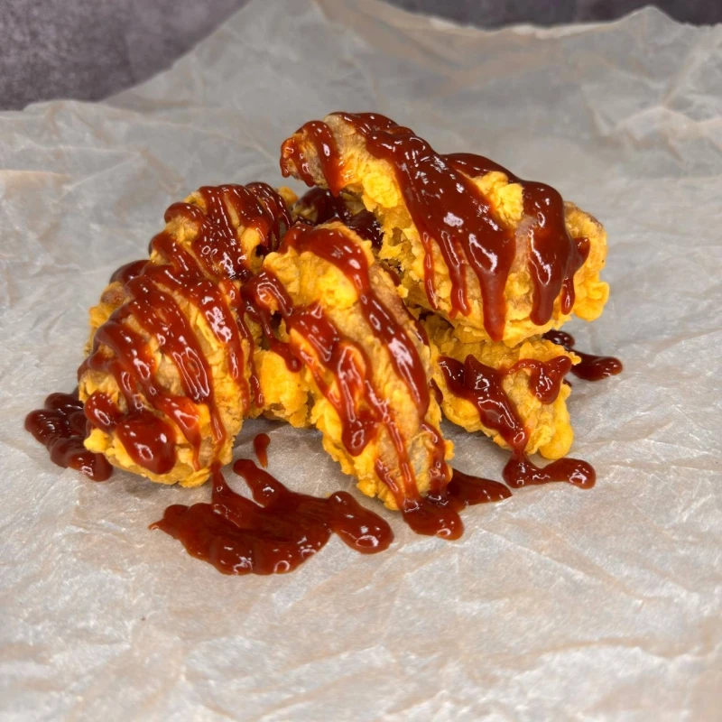 Куриные крылышки с соусом BBQ 7 шт