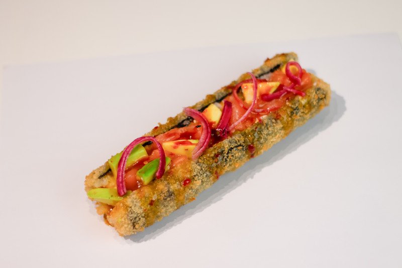 Маки-дог с лососем