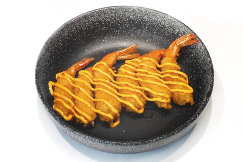 Креветки Панко с соусом спайси