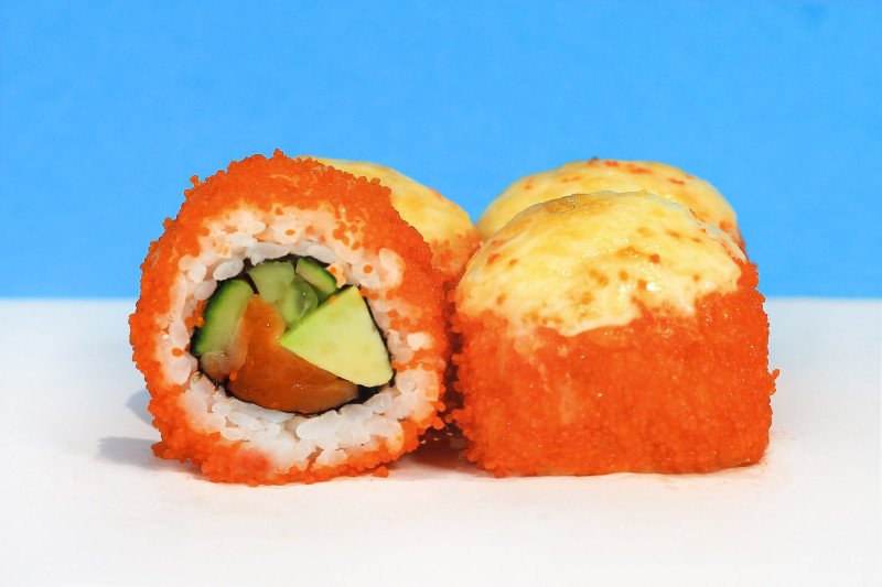 Запеченная Калифорния с Лососем