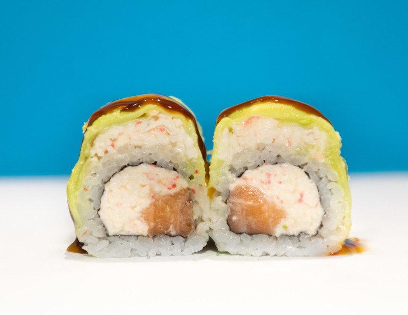 Мегакраб с лососем