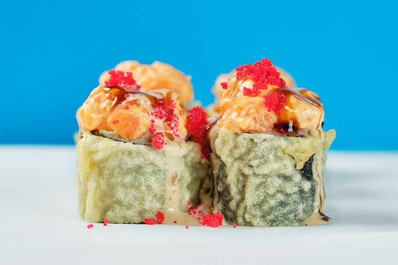 Тартар ролл с лососем