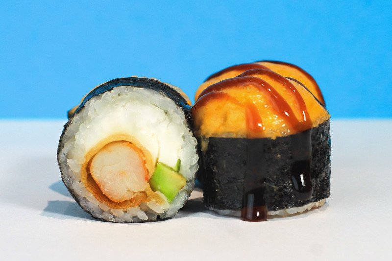 Запеченный с Кранч креветкой