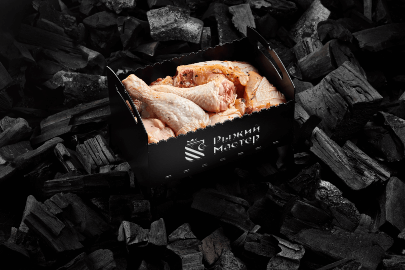 Тушка куриная разделанная в маринаде 1 шт