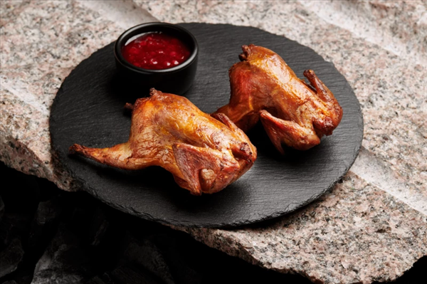 СЧ Перепелки с брусничным соусом