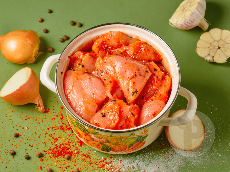 Шашлык из курицы маринад