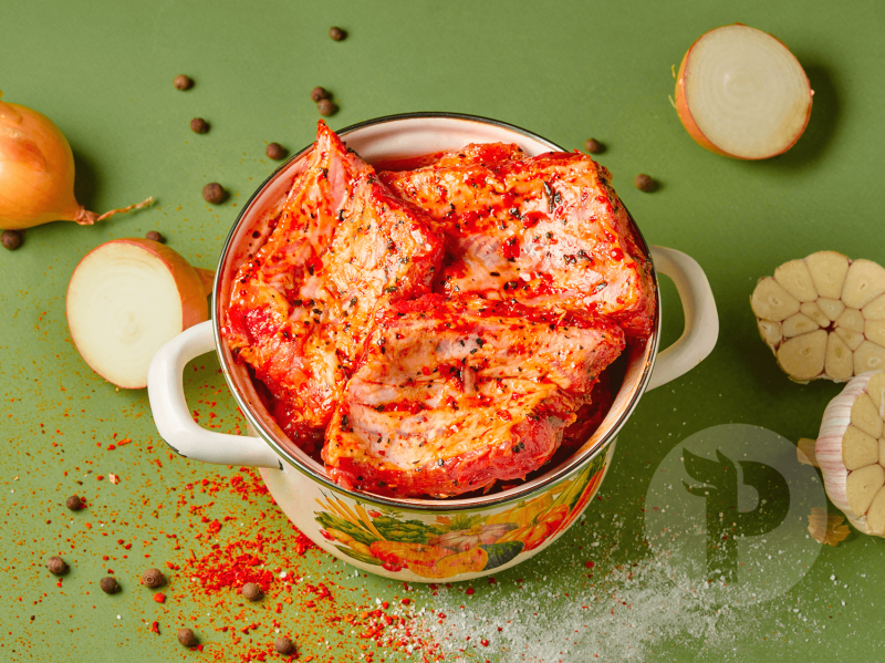 Свиные ребрышки маринад, 1 кг