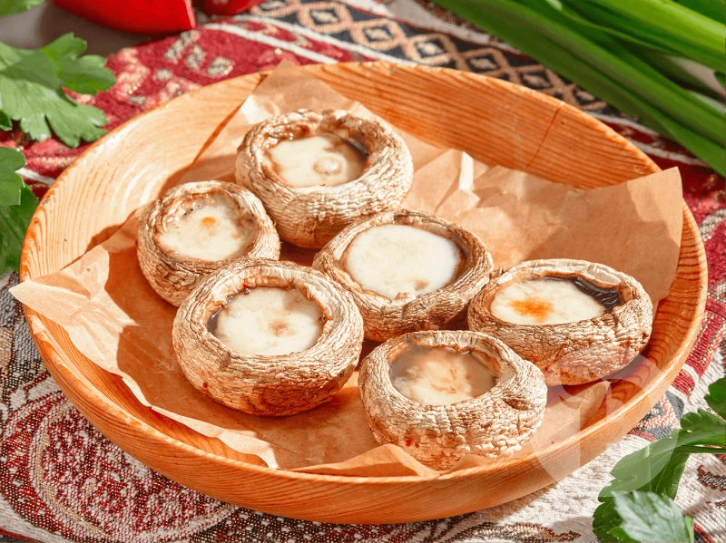 Грибы запеченные с сыром