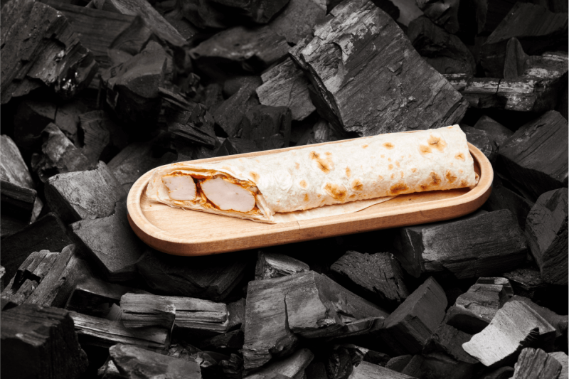 Шашлык из бедра куриного в лаваше