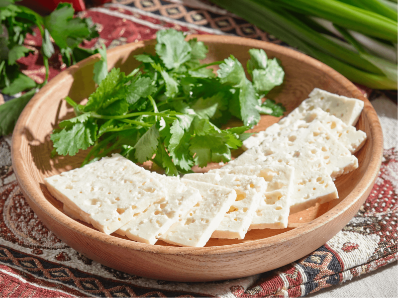 Сыр Брынза с зеленью
