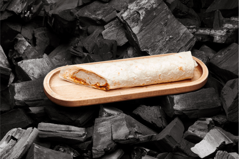 Шашлык из свинины в лаваше