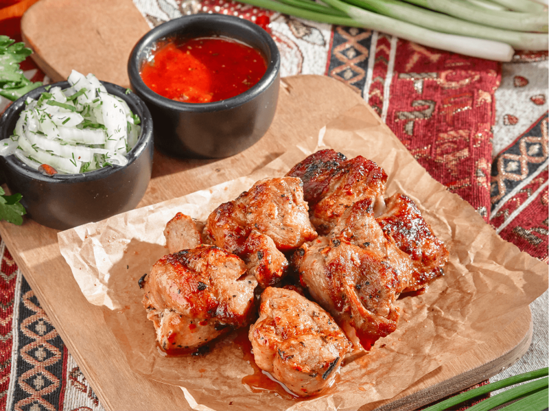 Шашлык из шеи свиной