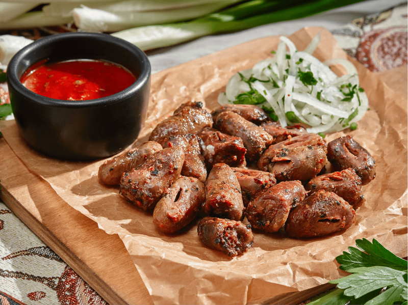 Куриные сердечки