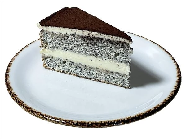 Пирожное Маковое со сливочным кремом