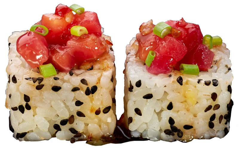 Ролл с лососем гравлакс