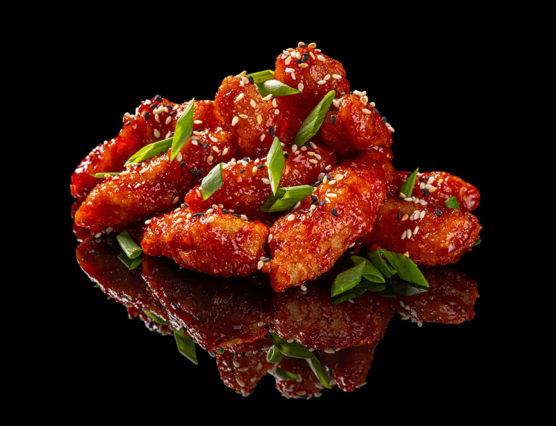 Тори темпура в кисло-сладком соусе