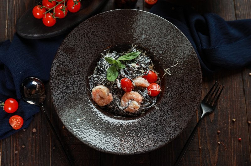 Паста с креветками