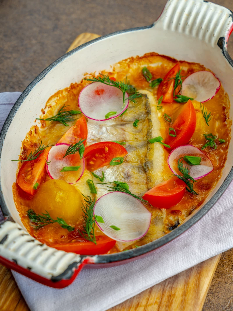 Судак запеченый