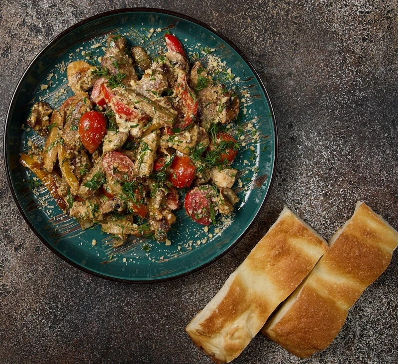 Баранина с овощами
