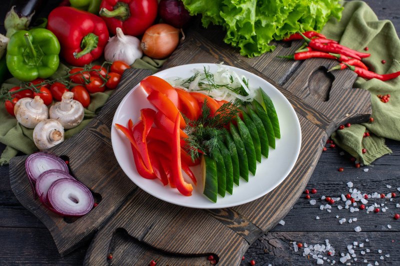 Овощная нарезка 200 гр