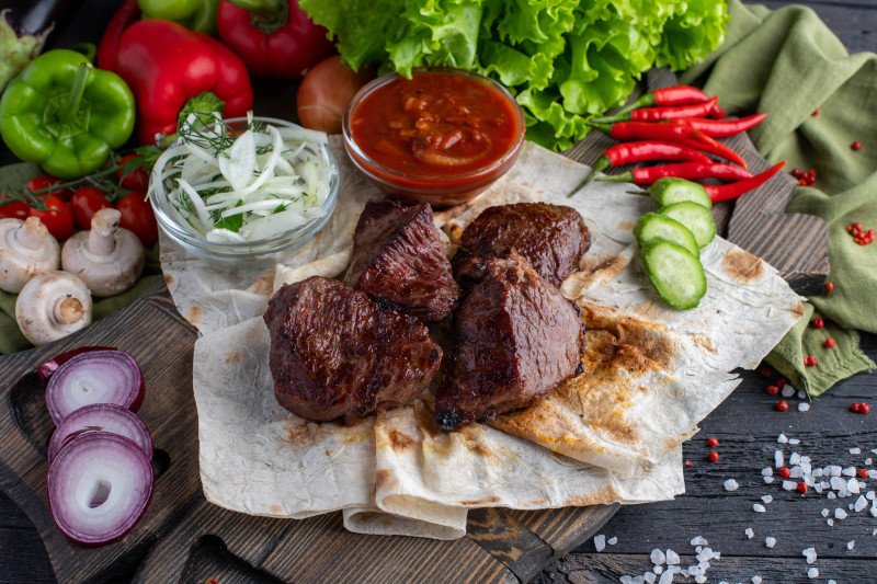 Шашлык из Мраморной говядины 250 гр